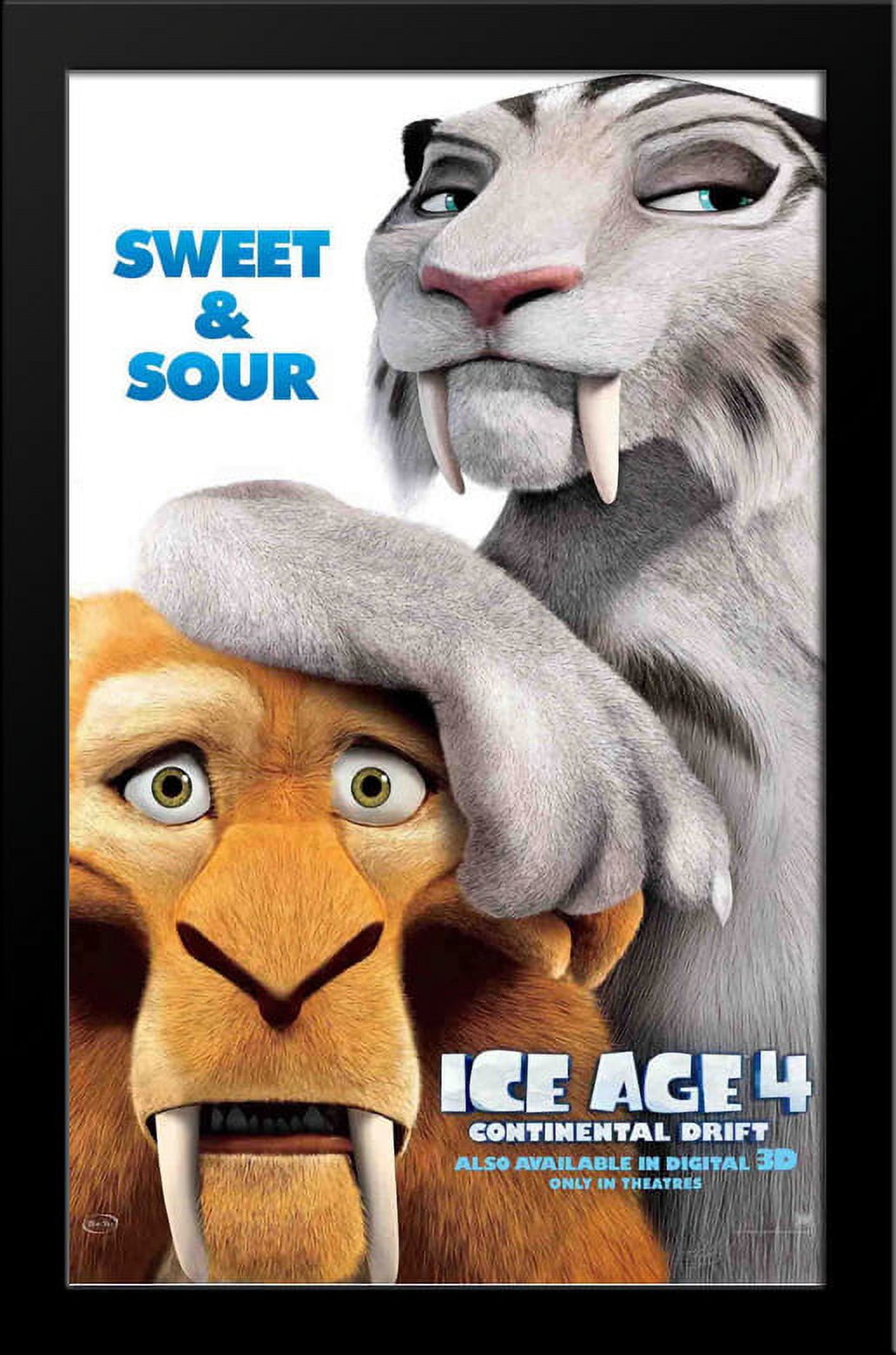 Ice Age: Continental Drift 28x38 Large Black Wood Framed Movie Poster Art  Print - Walmart.com