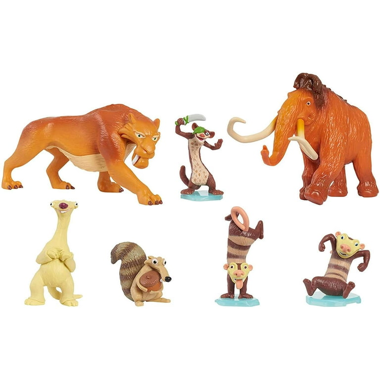 Ice Age Diego Buck Manny Sid Scrat Eddie Crash Figure Set