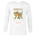 thumbnail image 1 of Ice Age Diego Saber-Tooth Tiger Halftone - Long Sleeve T-Shirt for Men - Customized-White, 1 of 5