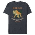 thumbnail image 1 of Ice Age Diego Saber-Tooth Tiger Halftone - Short Sleeve Blended T-Shirt for Adults - Customized-Navy Heather, 1 of 5