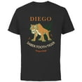 thumbnail image 1 of Ice Age Diego Saber-Tooth Tiger Halftone - Short Sleeve Cotton T-Shirt for Adults - Customized-Black, 1 of 5