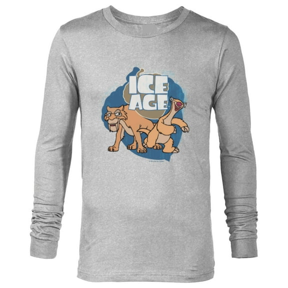 Ice Age Diego and Sid - Long Sleeve T-Shirt for Men - Customized-Athletic Heather