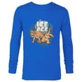 thumbnail image 1 of Ice Age Diego and Sid - Long Sleeve T-Shirt for Men - Customized-Navy, 1 of 5