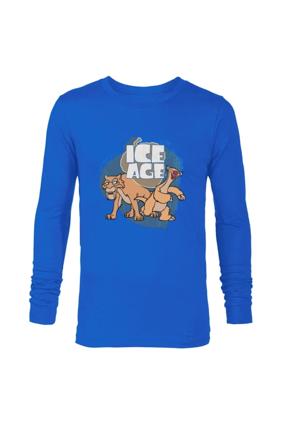 Ice Age Diego and Sid - Long Sleeve T-Shirt for Men - Customized-Navy