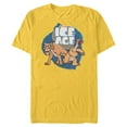 thumbnail image 1 of Ice Age Diego and Sid - Short Sleeve Blended T-Shirt for Adults - Customized-Yellow, 1 of 5
