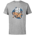 thumbnail image 1 of Ice Age Diego and Sid - Short Sleeve Cotton T-Shirt for Adults - Customized-Athletic Heather, 1 of 5