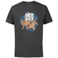 thumbnail image 1 of Ice Age Diego and Sid - Short Sleeve Cotton T-Shirt for Adults - Customized-Charcoal, 1 of 5