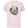 thumbnail image 1 of Ice Age Diego and Sid - Short Sleeve Cotton T-Shirt for Adults - Customized-Soft Pink, 1 of 5