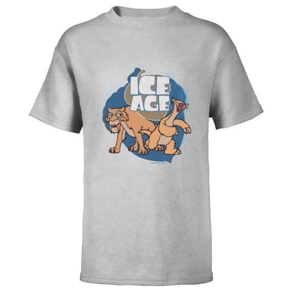 Ice Age Diego and Sid - Short Sleeve T-Shirt for Kids - Customized-Athletic Heather