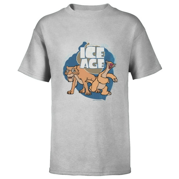 Ice Age Diego and Sid - Short Sleeve T-Shirt for Kids - Customized-Athletic Heather