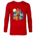 thumbnail image 1 of Ice Age Manfred Diego Sid and Scrat Cutout Mountains - Long Sleeve T-Shirt for Men - Customized-New Red, 1 of 5