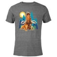 thumbnail image 1 of Ice Age Manfred Diego Sid and Scrat Cutout Mountains - Short Sleeve Blended T-Shirt for Adults - Customized-Dark Heather, 1 of 5