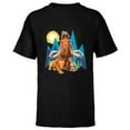 thumbnail image 1 of Ice Age Manfred Diego Sid and Scrat Cutout Mountains - Short Sleeve T-Shirt for Kids - Customized-Black, 1 of 5