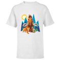 thumbnail image 1 of Ice Age Manfred Diego Sid and Scrat Cutout Mountains - Short Sleeve T-Shirt for Kids - Customized-White, 1 of 5