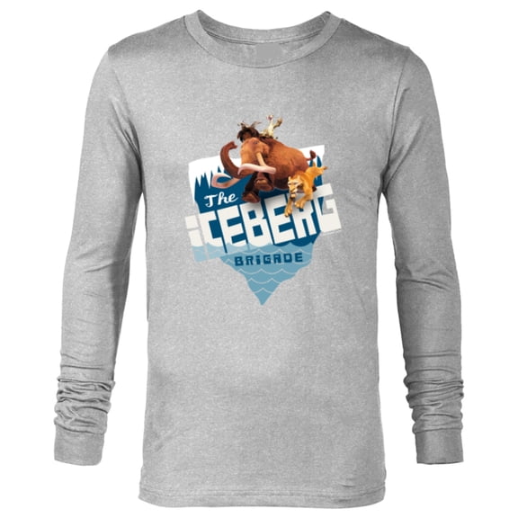 Ice Age Manfred Diego Sid and Scrat The Iceberg Brigade - Long Sleeve T-Shirt for Men - Customized-Athletic Heather