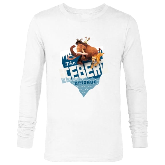 Ice Age Manfred Diego Sid and Scrat The Iceberg Brigade - Long Sleeve T-Shirt for Men - Customized-White