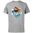 thumbnail image 1 of Ice Age Manfred Diego Sid and Scrat The Iceberg Brigade - Short Sleeve Cotton T-Shirt for Adults - Customized-Athletic Heather, 1 of 5
