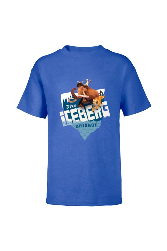 Ice Age Manfred Diego Sid and Scrat The Iceberg Brigade - Short Sleeve T-Shirt for Kids - Customized-Royal