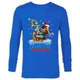 thumbnail image 1 of Ice Age Manny Diego and Sid Kinda Digging the Holiday Magic - Long Sleeve T-Shirt for Men - Customized-Navy, 1 of 5