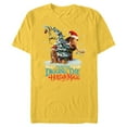 thumbnail image 1 of Ice Age Manny Diego and Sid Kinda Digging the Holiday Magic - Short Sleeve Blended T-Shirt for Adults - Customized-Yellow, 1 of 5