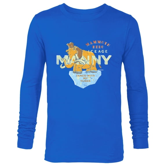Ice Age Manny Mammoth Hero Tango with My Tusks - Long Sleeve T-Shirt for Men - Customized-Navy