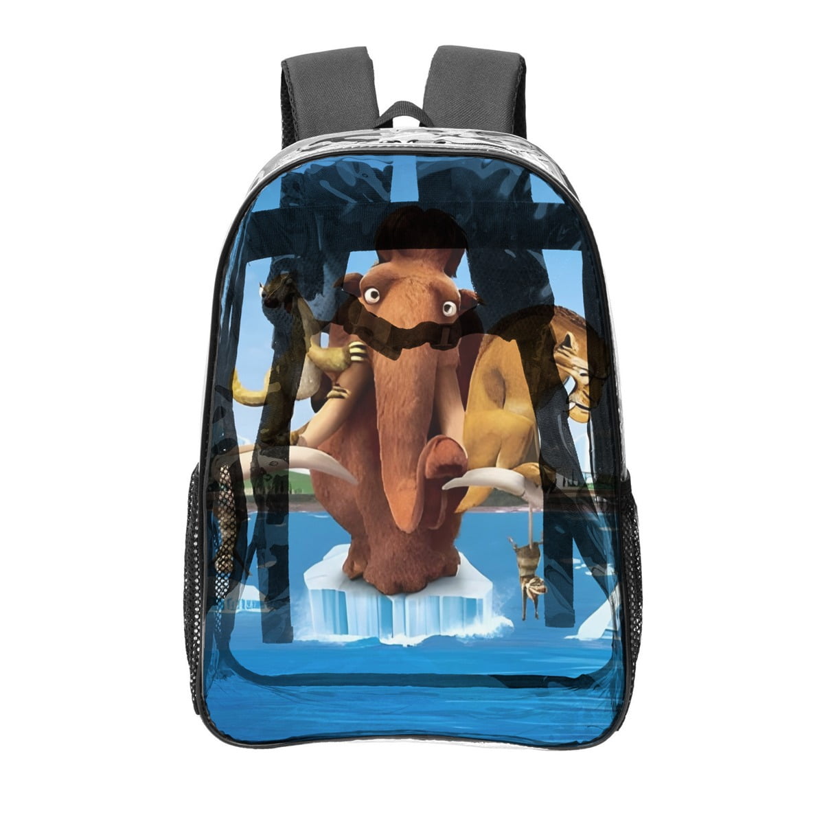 Ice Age Pattern Transparent Backpack Lightweight And fashionable ...