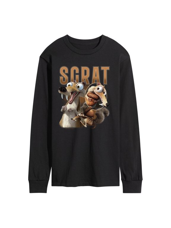 - Scrat Acorn Men's Long Sleeve Graphic T-Shirt