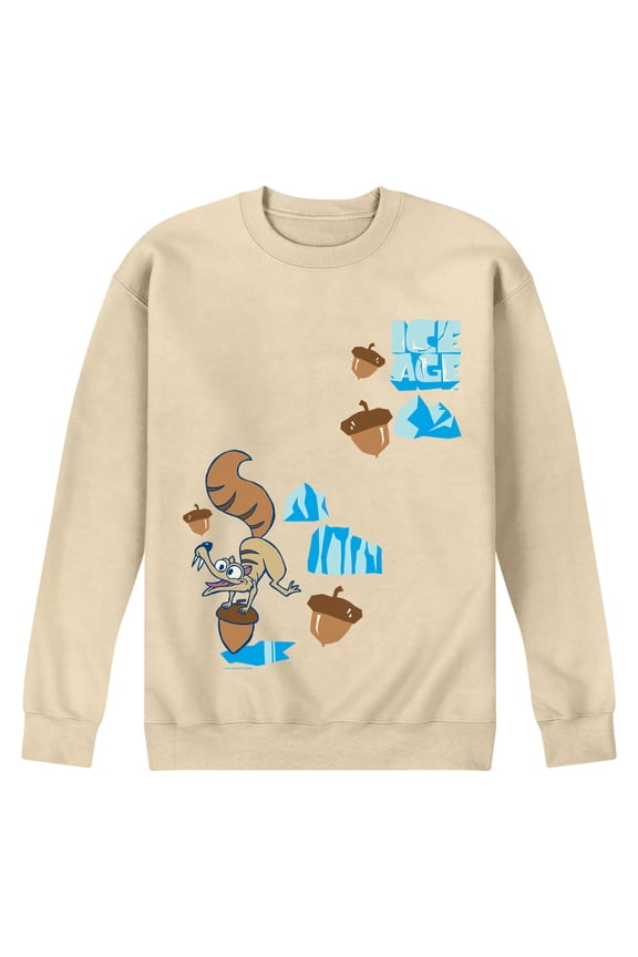 - Scrat Chasing Acorns - Men's Crew Fleece Sweatshirt