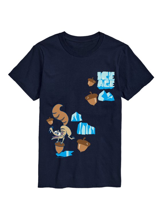 - Scrat Chasing Acorns Men's Short Sleeve Graphic T-Shirt