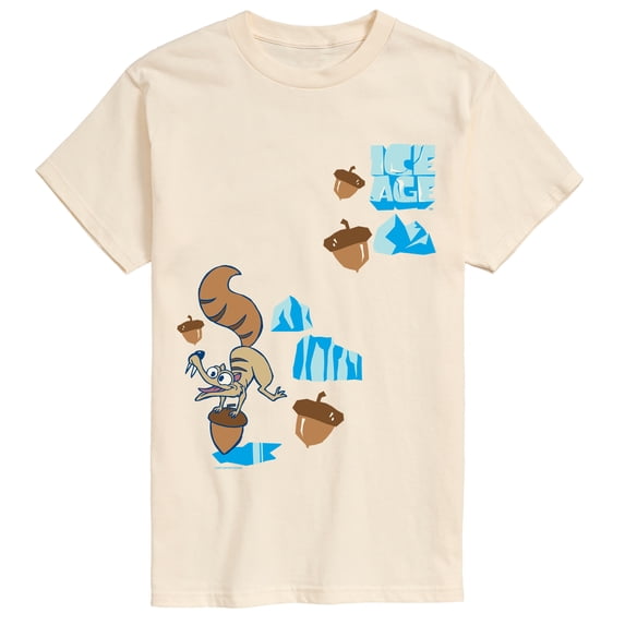 Ice Age - Scrat Chasing Acorns Short Sleeve Graphic T-Shirt