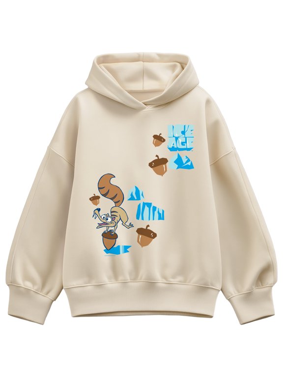 - Scrat Chasing Acorns Women's Oversized Fleece Hoodie Sweatshirt