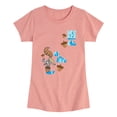 thumbnail image 1 of Ice Age - Scrat Chasing Acorns - Youth Girls Fitted Short Sleeve T-Shirt, 1 of 4