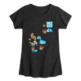 thumbnail image 1 of Ice Age - Scrat Chasing Acorns - Youth Girls Fitted Short Sleeve T-Shirt, 1 of 4