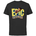 thumbnail image 1 of Ice Age Scrat Epic Cuteness - Short Sleeve Cotton T-Shirt for Adults - Customized-Black, 1 of 5