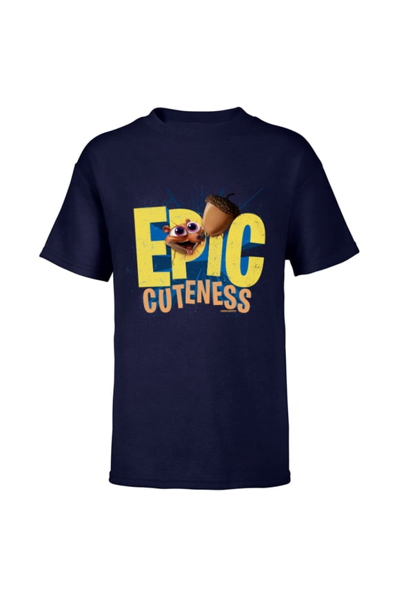 Ice Age Scrat Epic Cuteness - Short Sleeve T-Shirt for Kids - Customized-Navy