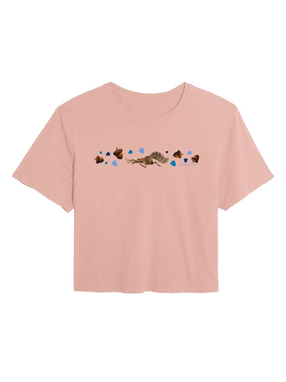 - Scrat Women's Cropped Graphic T-Shirt