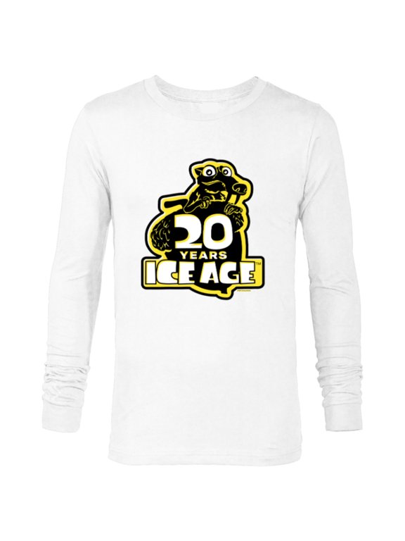 Ice Age Scrat Logo 20 Years Anniversary - Long Sleeve T-Shirt for Men - Customized-White