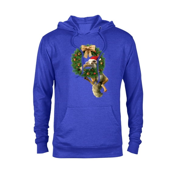 Ice Age Scrat Prehistoric Christmas Holiday Acorn Wreath - Pullover Hoodie for Adults - Customized-Royal