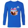 thumbnail image 1 of Ice Age Scrat Simply Adorable 20 Years Anniversary - Long Sleeve T-Shirt for Men - Customized-Navy, 1 of 5
