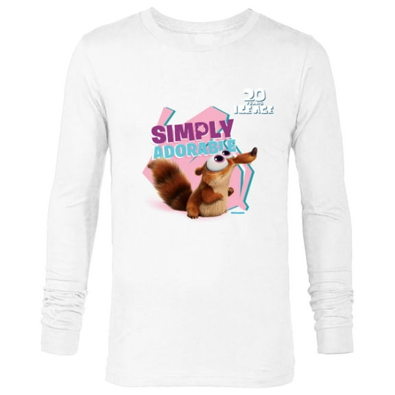 Ice Age Scrat Simply Adorable 20 Years Anniversary - Long Sleeve T-Shirt for Men - Customized-White