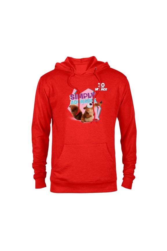 Ice Age Scrat Simply Adorable 20 Years Anniversary - Pullover Hoodie for Adults - Customized-Red