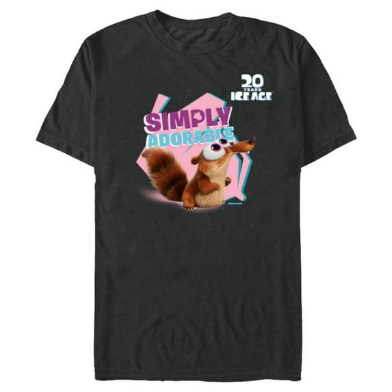 Ice Age Scrat Simply Adorable 20 Years Anniversary - Short Sleeve Blended T-Shirt for Adults - Customized-Dark Heather