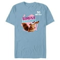 thumbnail image 1 of Ice Age Scrat Simply Adorable 20 Years Anniversary - Short Sleeve Blended T-Shirt for Adults - Customized-Ocean Blue, 1 of 5