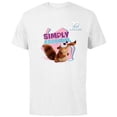 thumbnail image 1 of Ice Age Scrat Simply Adorable 20 Years Anniversary - Short Sleeve Cotton T-Shirt for Adults - Customized-White, 1 of 5