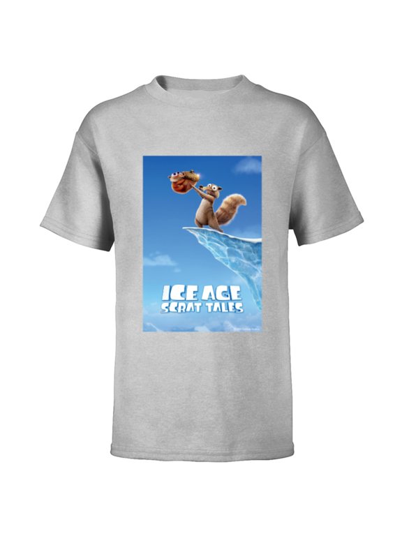 Ice Age: Scrat Tales Poster - Short Sleeve T-Shirt for Kids - Customized-Athletic Heather