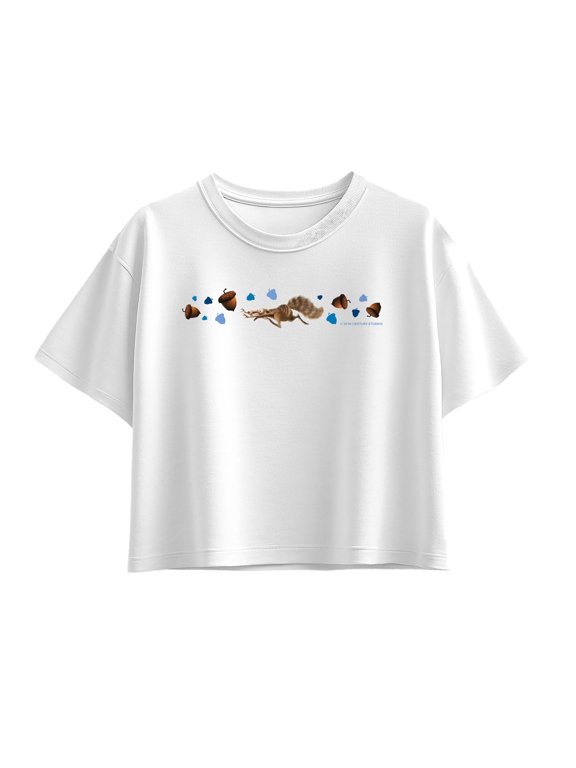 - Scrat Girls' Short Sleeve Boxy Graphic T-Shirt