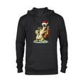 thumbnail image 1 of Ice Age Sid Prehistoric Santa for Christmas Holiday - Pullover Hoodie for Adults - Customized-Black, 1 of 5