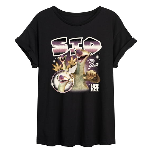 Ice Age - Sid The Sloth - Juniors Oversized Graphic T-Shirt