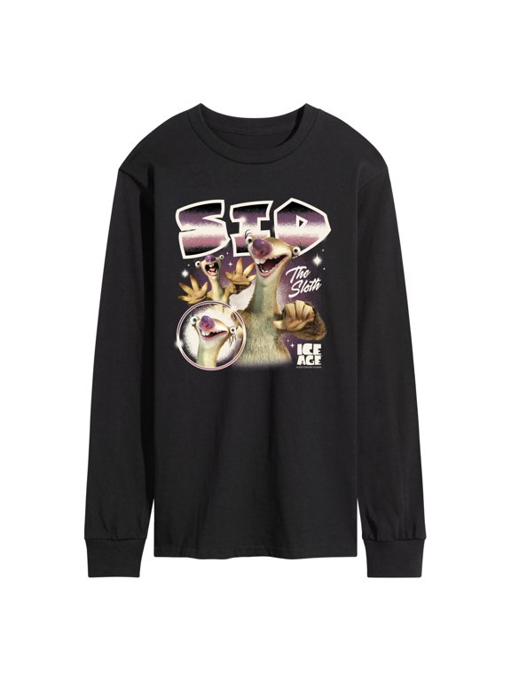 - Sid The Sloth Men's Long Sleeve Graphic T-Shirt