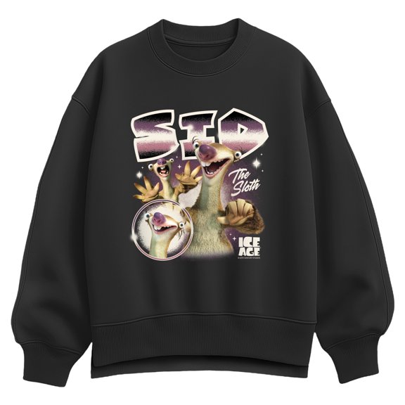 Ice Age - Sid The Sloth - Women's Oversized Fleece Crew Sweatshirt